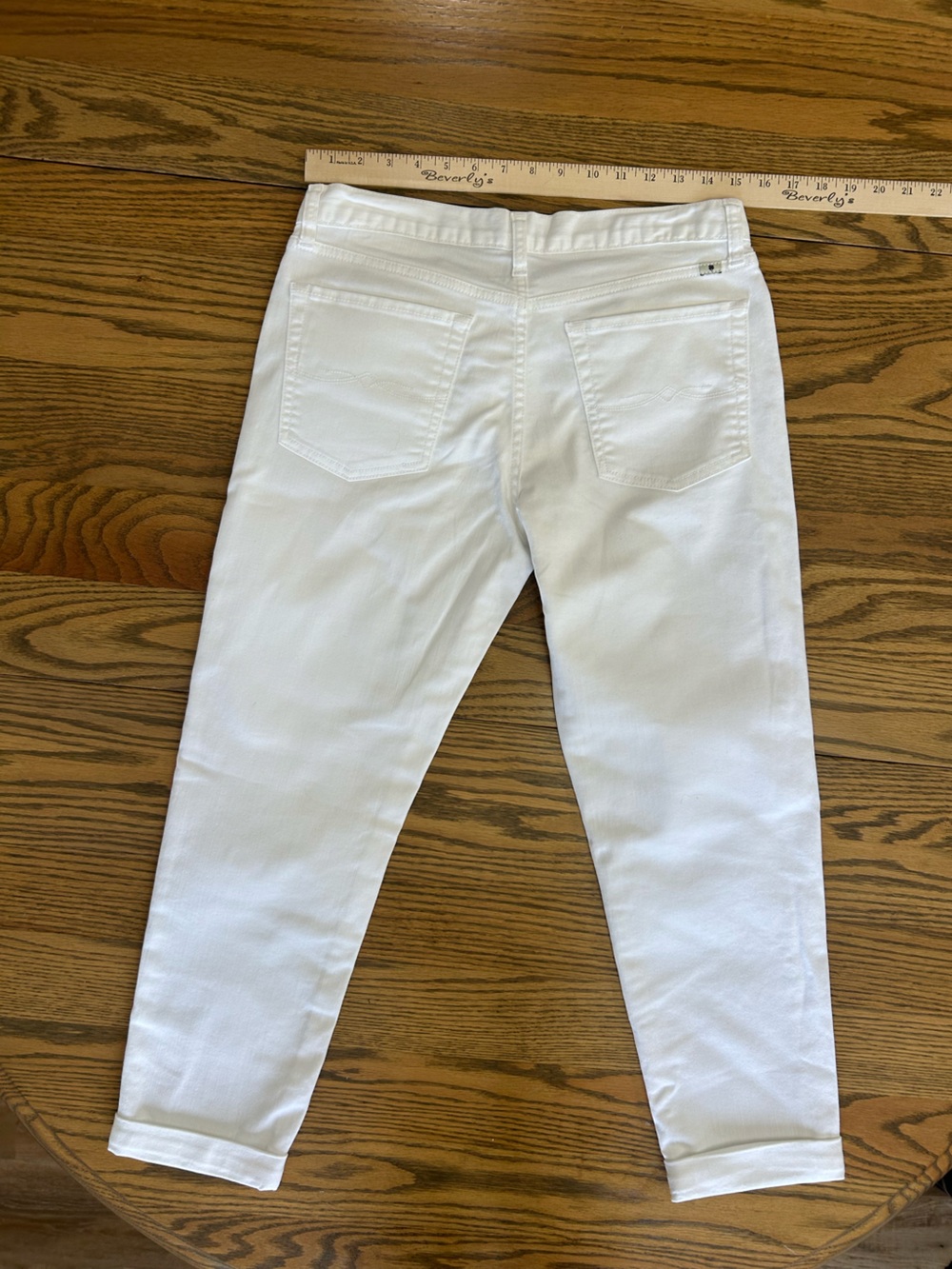 Lucky Brand Sienna Cigarette White Cropped Ankle Jeans, size 6/28, EUC - Picture 3 of 6